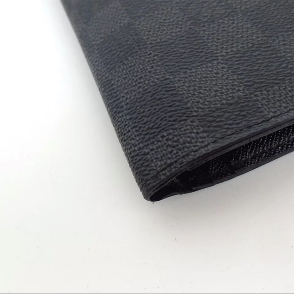 AUTH LOUIS VUITTON Damier Graphite Brazza Portefeuille Wallet - Picture 6 of 9